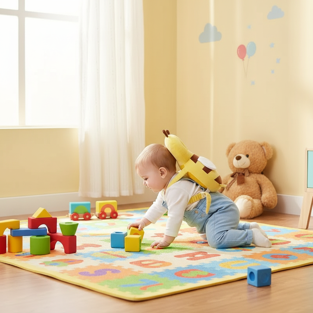 New Learn Walk Head Back Protector Anti Fall Cartoon Baby Protect Pillow Kids Safe Backward Cap Head Protector Cushion