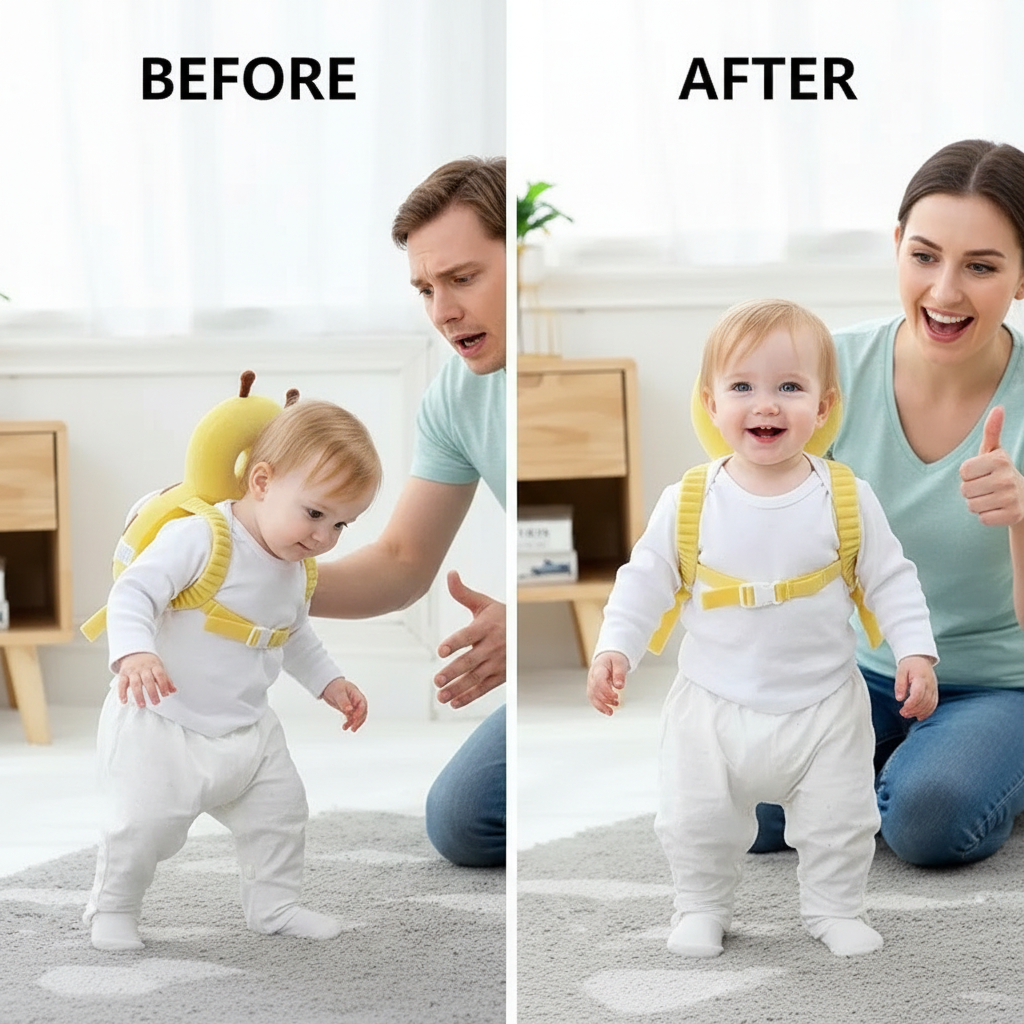 New Learn Walk Head Back Protector Anti Fall Cartoon Baby Protect Pillow Kids Safe Backward Cap Head Protector Cushion